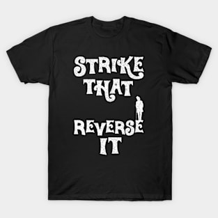 Willy Wonka Strike That Reverse It - White Distressed T-Shirt